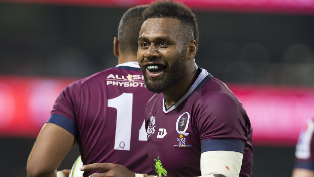 Samu Kerevi will sit out the Reds' match with the Chiefs in New Zealand.