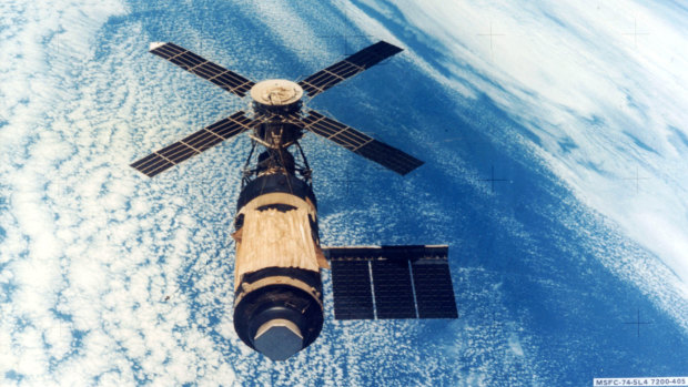 Skylab in 1979, at the end of its mission.
