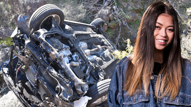 Kathleen Bautista survived for seven days after her car crashed in steep bushland near Canberra.