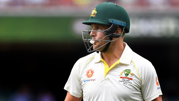 Aaron Finch was dropped for the Sydney Test.