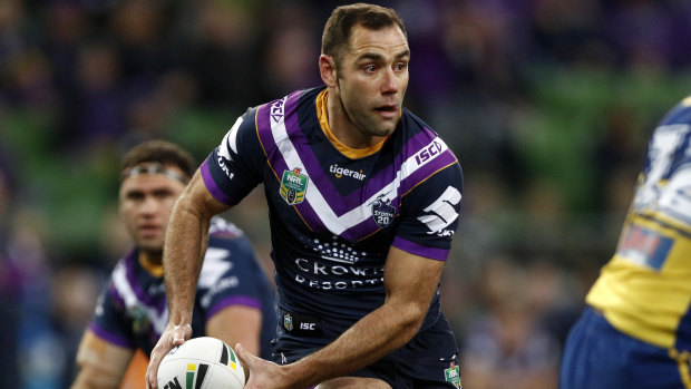 Skipper Cameron Smith has been named in the Storm squad despite battling a back problem.