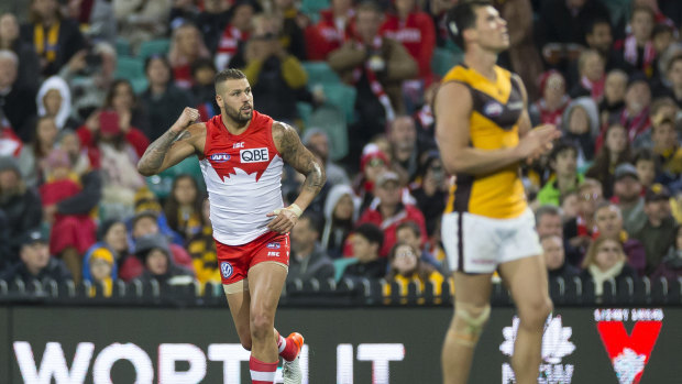 Lance Franklin has not played since hurting his hamstring in round 14.