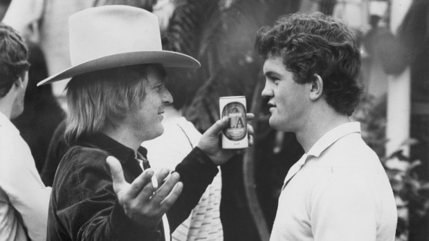 Tom Raudonikis (left) and Phil Sigsworth helped Newtown reach the 1981 grand final, but they were outgunned by Parramatta.