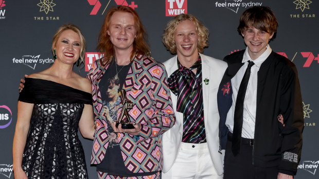 From left, Crazy Fun Park producer Joanna Werner, creator Nicholas Verso, and stars Stacy Clausen and Henry Strand.