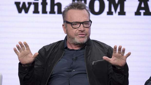 Tom Arnold has filed a police report accusing Mark Burnett of battery following a physical scuffle at a pre-Emmys party.