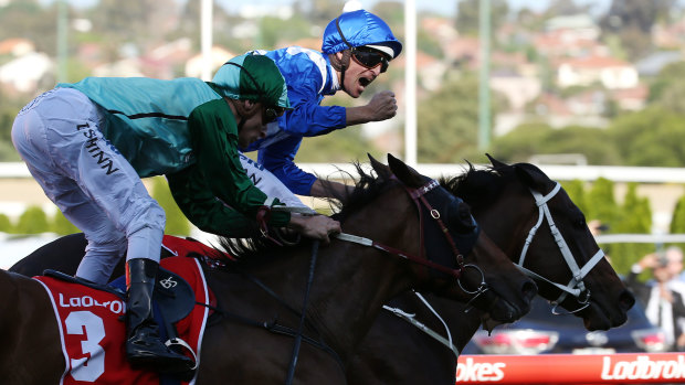 Hugh Bowman rides Winx to victory in last year's Cox Plate. This year all participants would stand down on Cox Plate Day for meetings scheduled at Doomben, Gold Coast, Toowoomba and Townsville.