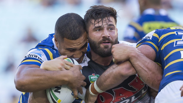 Going nowhere: Josh Mansour has committed to the Panthers for another three years.