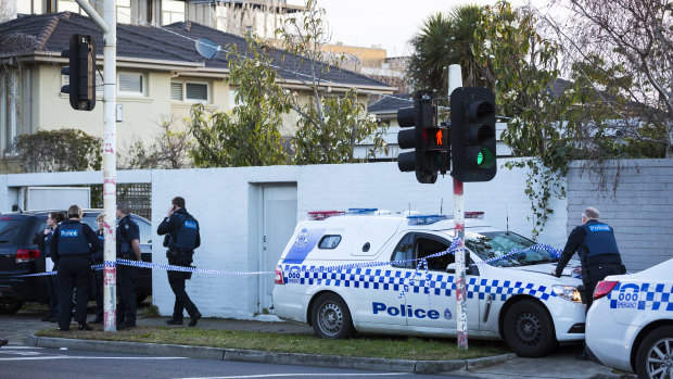 The crime scene in August 2017. 