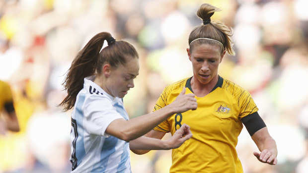 Driven: Midfielder Elise Kellond-Knight is ready for the Matildas' crunch clash with Brazil.