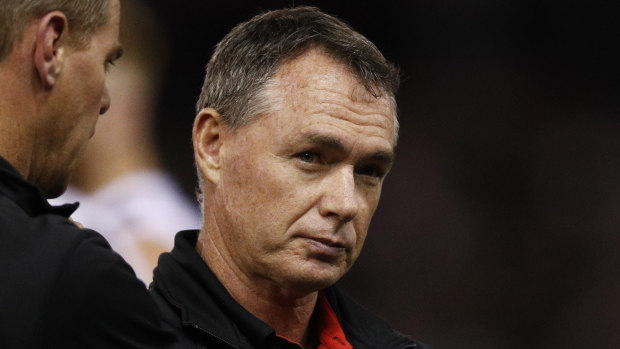 St Kilda coach Alan Richardson is under pressure, but under the circumstances has done well.