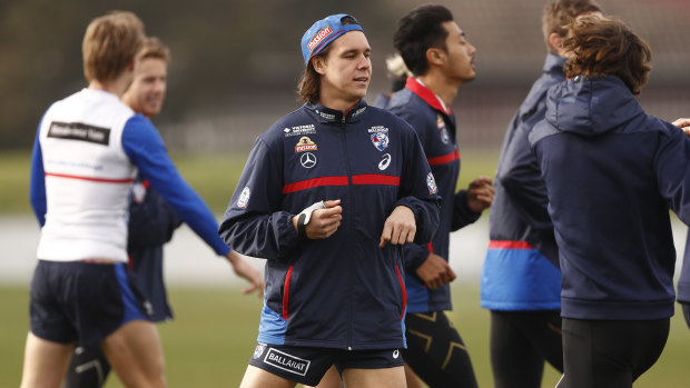 Bulldog Lukas Webb has a fractured neck and will wear a neck brace for an indefinite period.