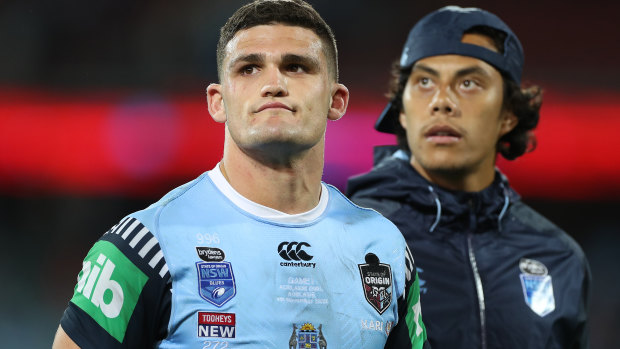 Nathan Cleary has had a long year and should make way for Cody Walker in game 2, says Johns.