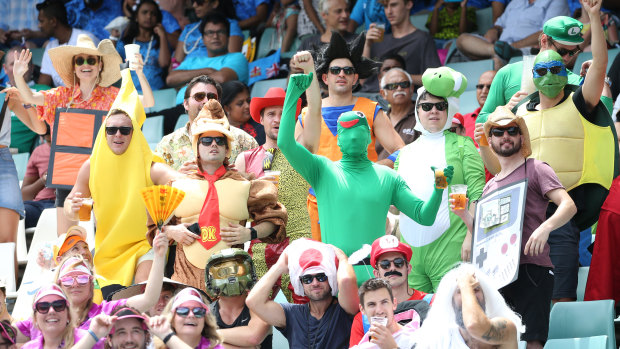 Crowd pleaser: the 2017 Sydney Sevens was a big hit at Allianz Stadium but a very hot one. 