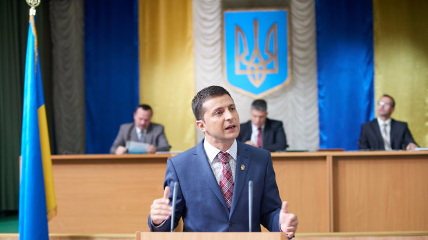 Fiction becomes fact: Ukraine President Volodoymyr Zelensky played a school teacher who becomes the accidental president in the 2015 TV satire Servant of the People.