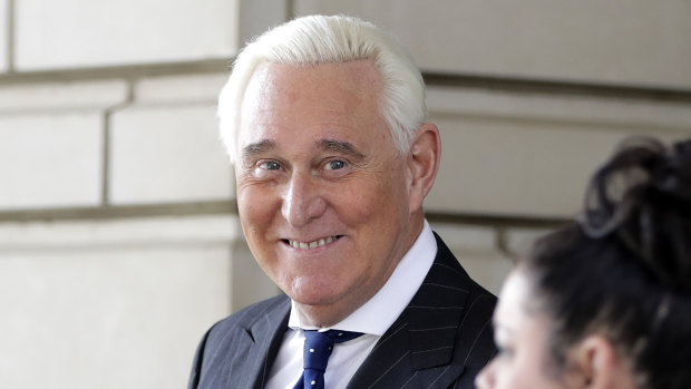 Long-time Trump associate Roger Stone jailed after the Russia probe received a Trump pardon last year.