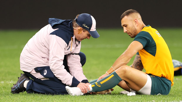 Quade Cooper is Dave Rennie’s first choice No.10 but has only played one Test this year.