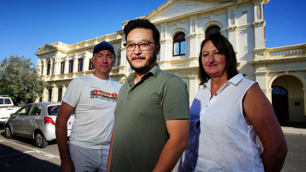 Admins of the ‘Darebin Residents Group’ on Facebook: Tim Holdsworth, Jim Shen and Annette Kalkbrenner.