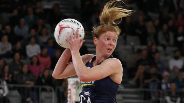 Best on court: Vixens' MVP Tegan Philip in action against the Thunderbirds at Melbourne Arena.