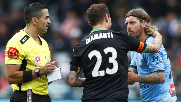 There were five evictions for anti-social behaviour and two arrests for intoxication during the match between Western United and Sydney FC at GMHBA Stadium.