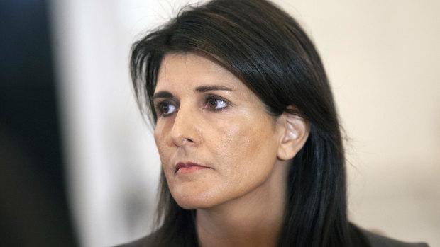 US ambassador to the UN Nikki Haley.