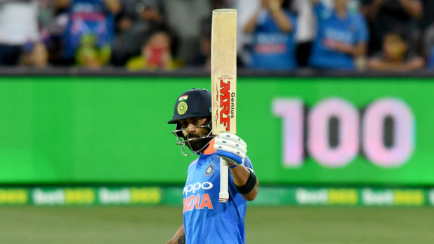 Virat Kohli scored a ton in an impressive run chase.