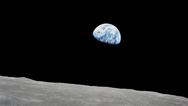 The crew of Apollo 8 captured this view of Earth in December 1968, which helped galvanise public awareness of the planet's fragile ecology. 
