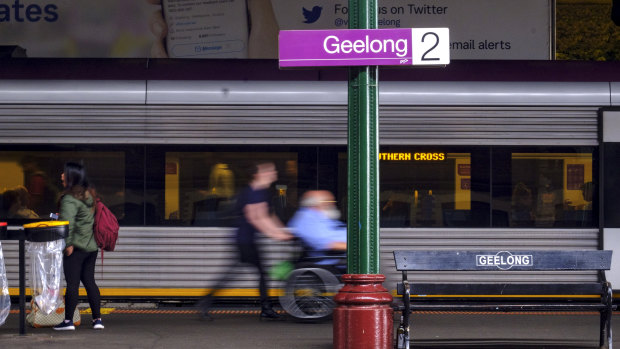 The Morrison government has committed $2 billion towards fast rail between Melbourne and Geelong.