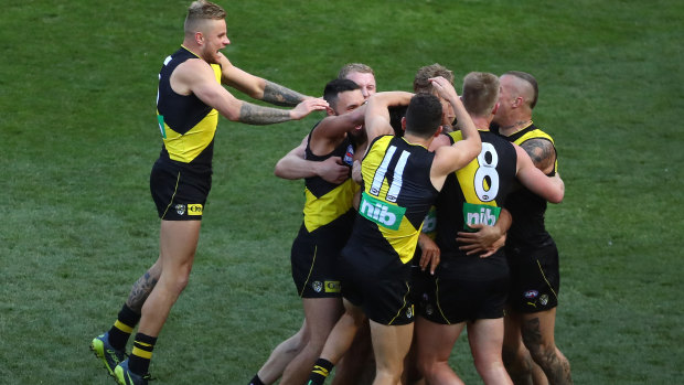 Richmond players celebrate.