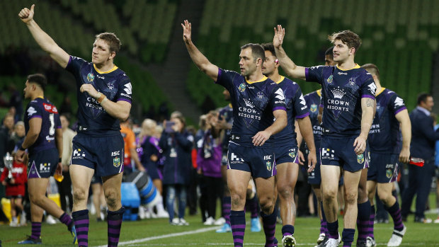 Purple patch: Melbourne Storm are proving their worth as the season runs ever closer to finals.
