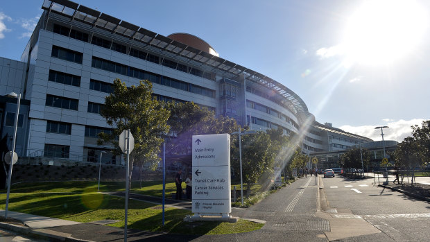 Cladding was removed from the Princess Alexandra Hospital.