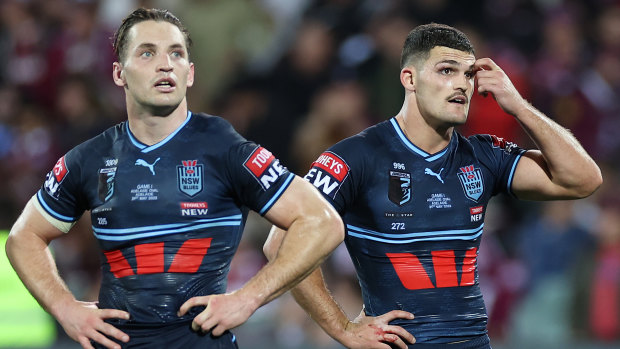 Cameron Murray and Nathan Cleary digest NSW’s loss in Adelaide.