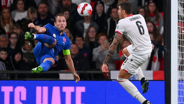 England captain Harry Kane was in scintillating touch with a hat-trick against Albania at Wembley.