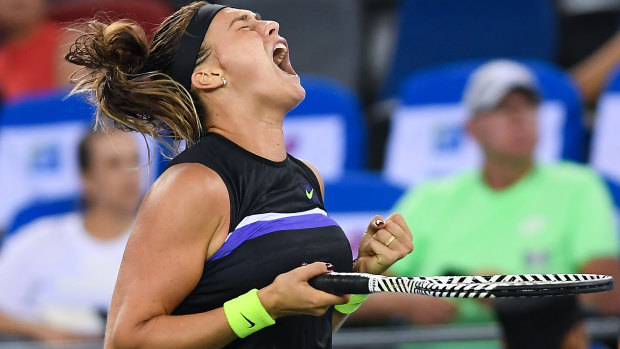 Defending champion Aryna Sabalenka disposes of Ash Barty to advance to the final of the Wuhan Open.
