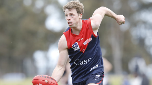 Mitch Hannan in Saturday's VFL final for Casey Demons.