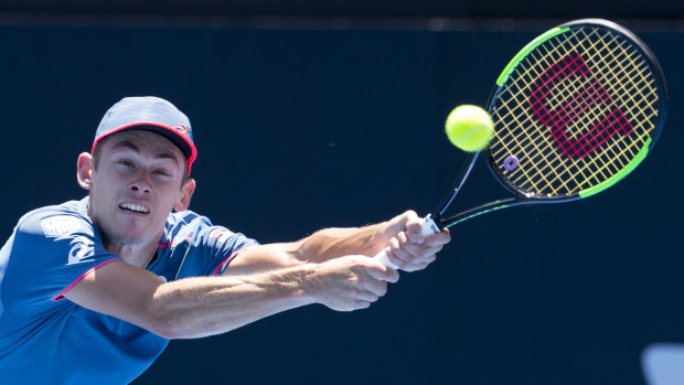 "I think I got lucky today": Alex De Minaur accounted for American Reilly Opelka in straight sets to advance to the quarter-finals. 