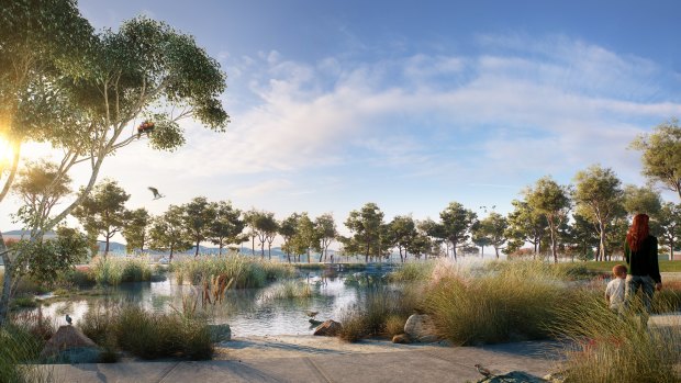 An artist's impression of the proposed Windermere estate on land sold by Phileo Australia. 