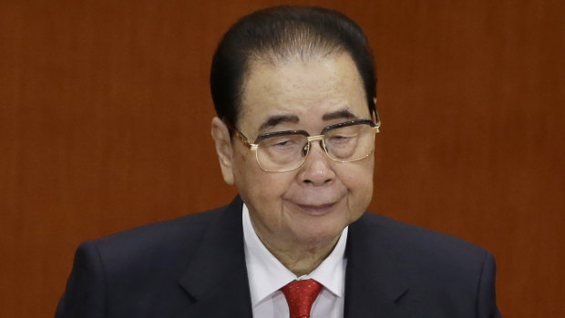 Former Chinese premier Li Peng.