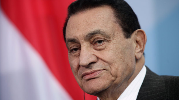 Former Egyptian president Hosni Mubarak in Berlin in 2010.