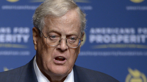 Stepping down: David Koch is suffering from deteriorating health.