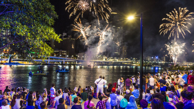 FILE IMAGE: There will be no crowds and no fireworks at Brisbane's South Bank this New Year's Eve.