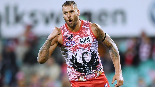 Under the pump: Friday night's Marn Grook game was supposed to be Lance Franklin's 300th AFL match, until his hamstring injury scuppered those plans.