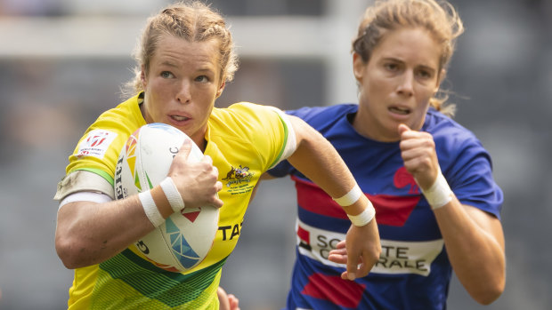 Emma Tonegato opened the scoring for Australia and set the tone for a physical encounter.