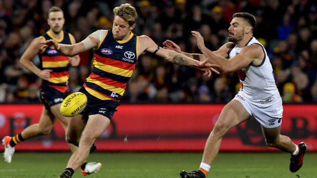 Rory Sloane of the Crows kicked two final quarter goals.
