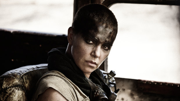 Difficult movie to get to the screen: Charlize Theron in Mad Max: Fury Road. 