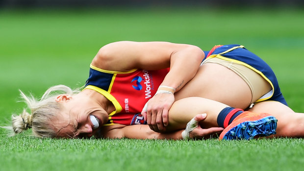 Erin Phillips tore her ACL during the AFLW grand final. Despiter the injury, she won the best-on-ground medal.