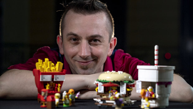 Do you want fries with that? Kale Frost will display his Food Stand Diners design at Brickvention, a fan-run Lego expo on at Royal Exhibition Building this weekend. 