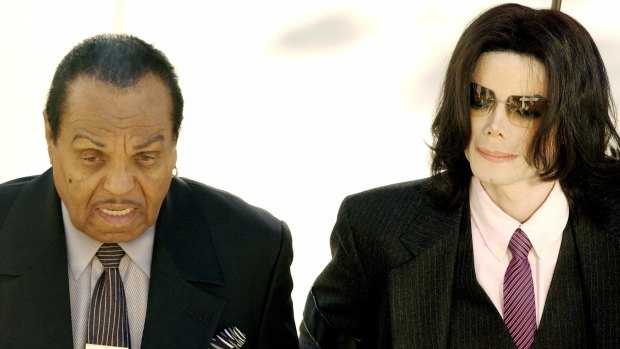 Joe Jackson with Michael Jackson in 2005.