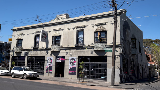 The Collingwood backpacker hostel also owned by Ms McGuire and daughter Brittany.