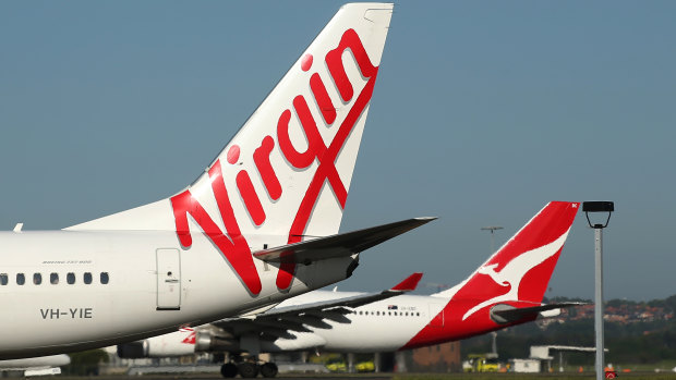 Virgin Airlines says it is its best half-year result in more than a decade.