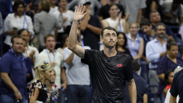 Better late than never: John Millman is enjoying a much deserved moment in the spotlight.